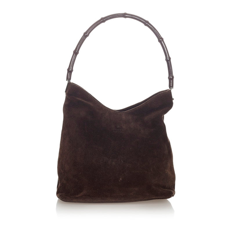 Bamboo Suede Shoulder Bag 001 3244