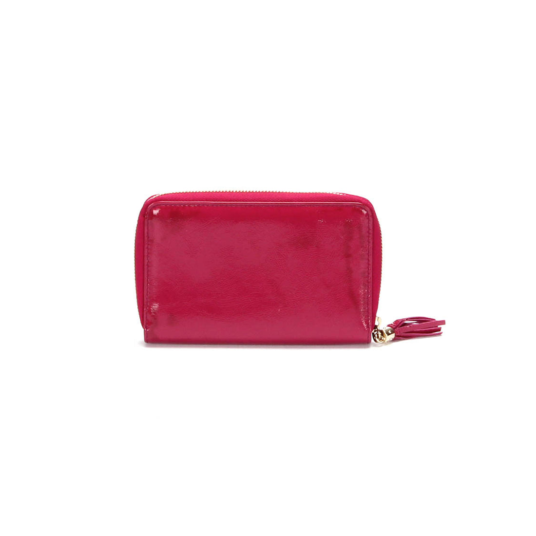 Soho Patent Leather Zip Around Wallet