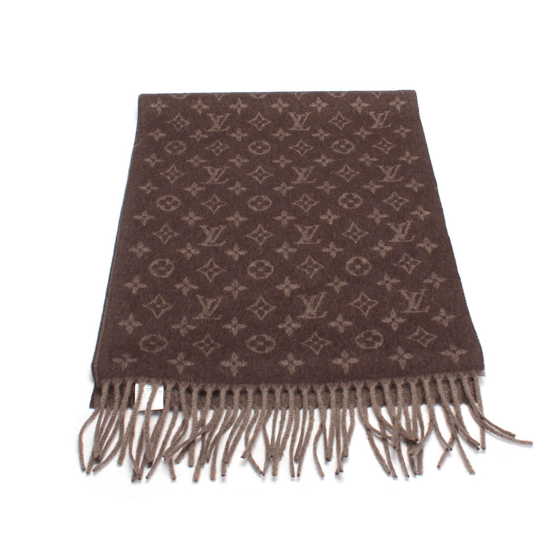 Monogram Silk and Wool Scarf