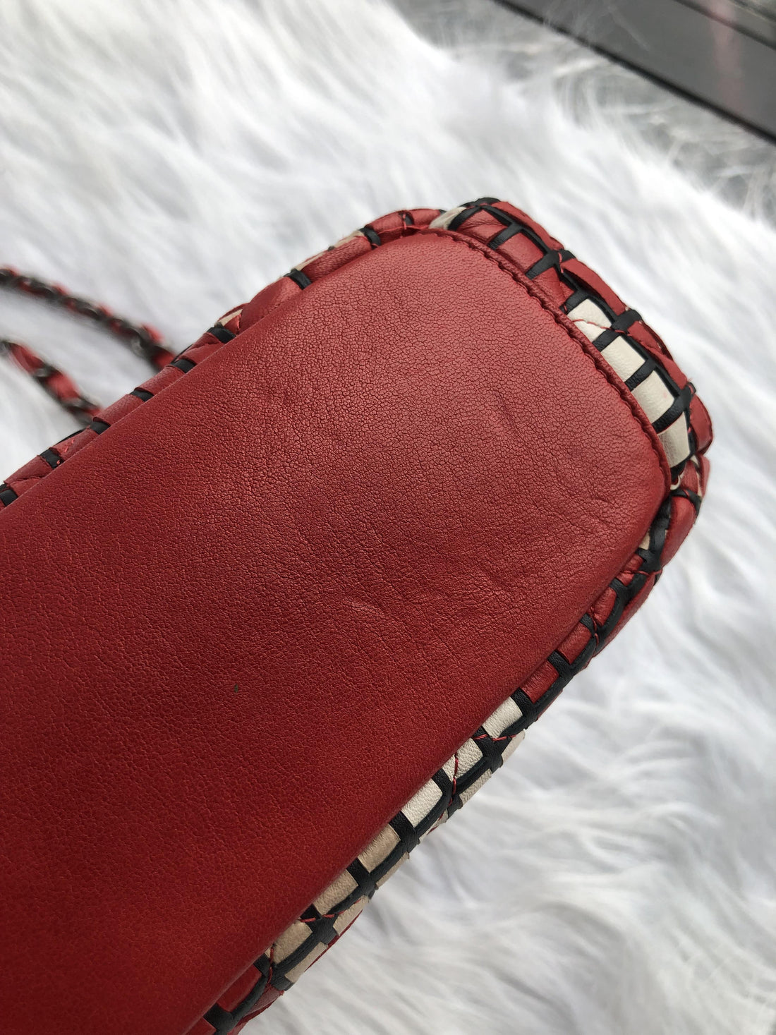 Medium Hand-braided Lambskin Single Flap