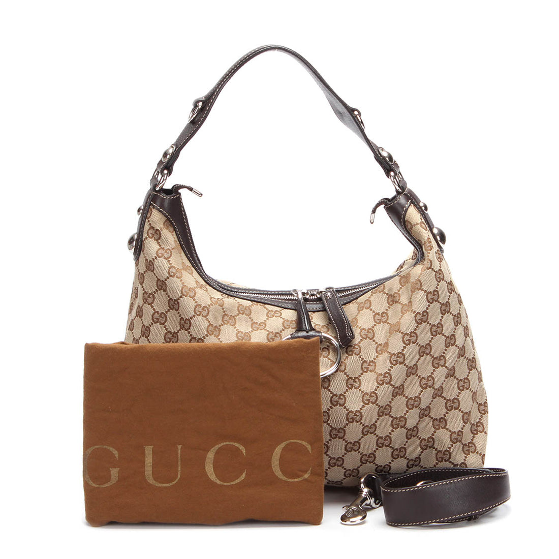 GG Canvas Icon Bit Hobo Bag