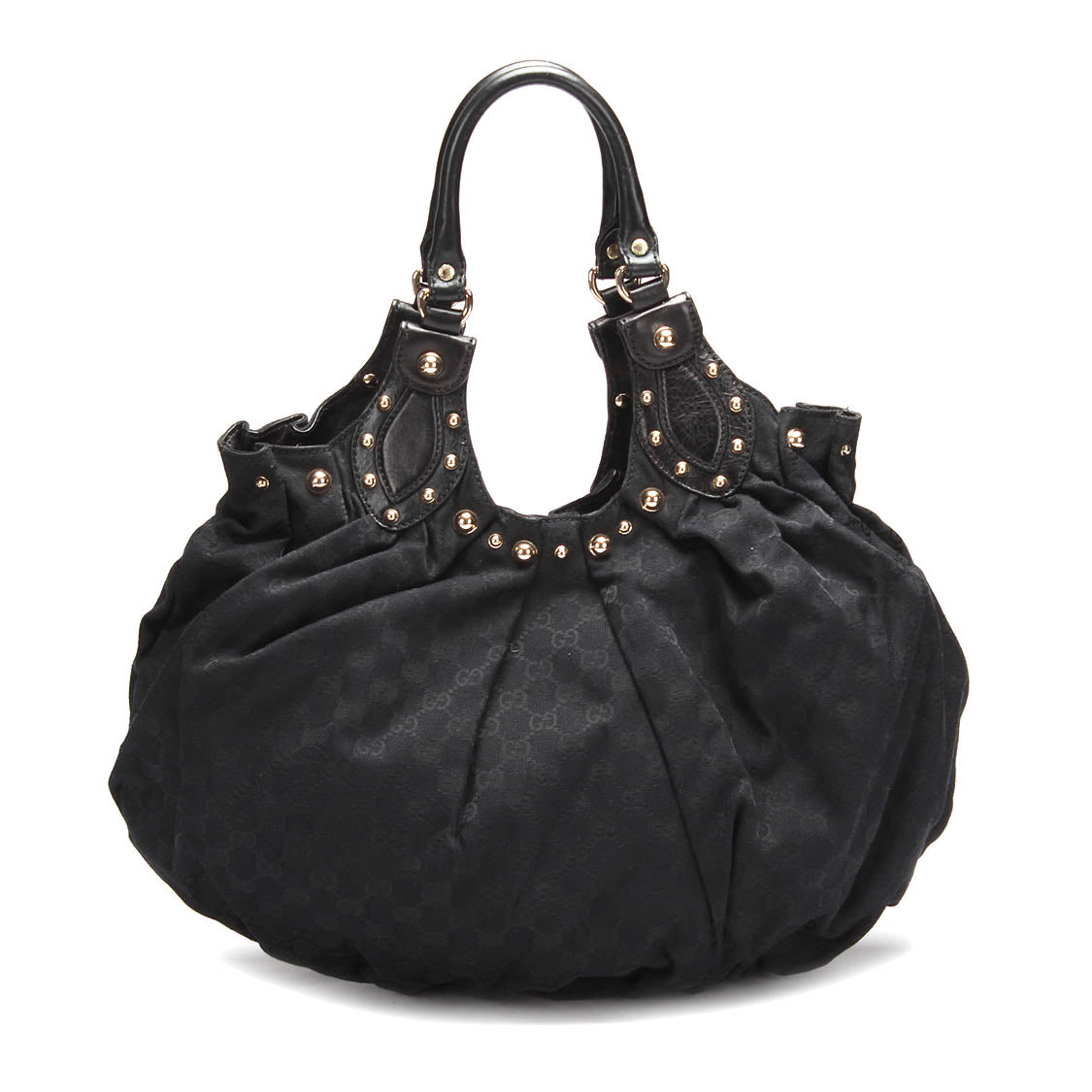 GG Canvas Studded Pelham Large Hobo Bag 203623