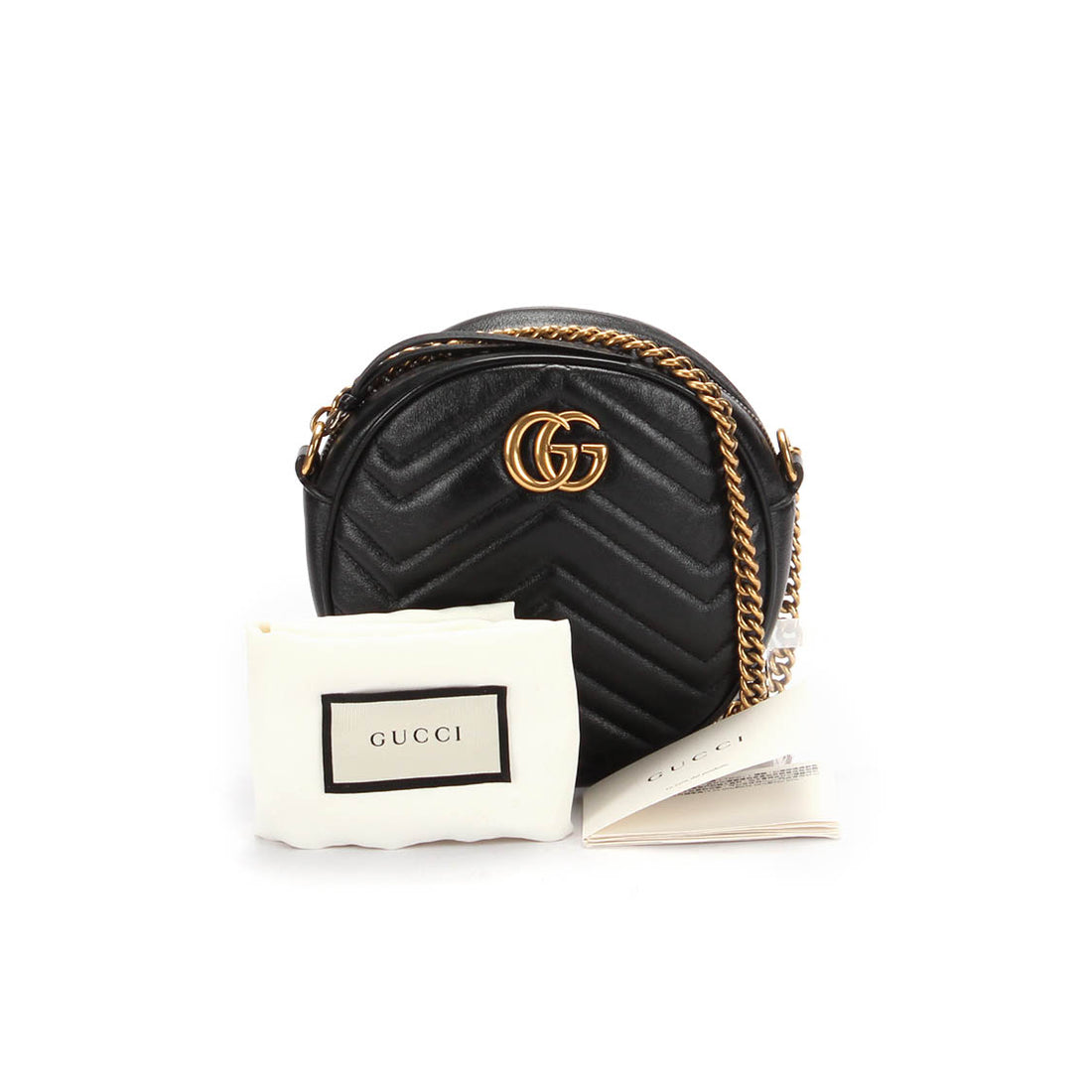 Mini GG Marmont Round Crossbody Bag 550154