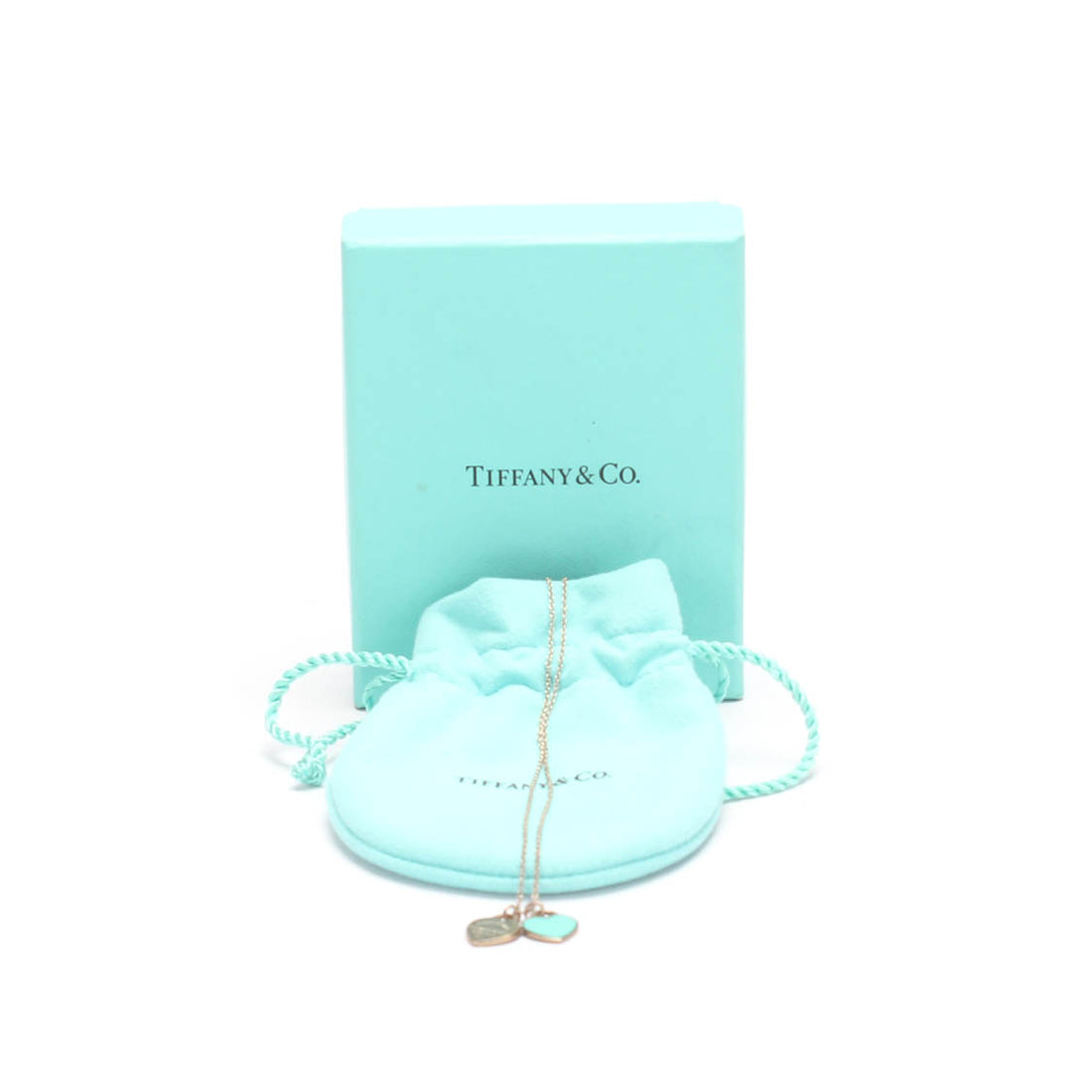 Return to Tiffany Double Heart Pendant Necklace