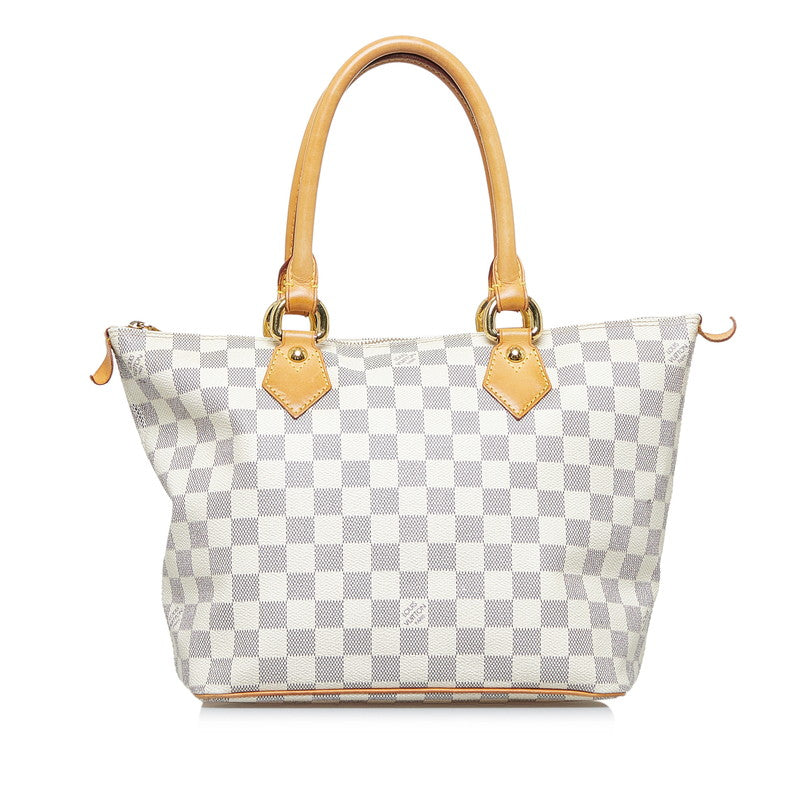 Louis Vuitton Damier Azur Saleya PM  Canvas Handbag N51186 in Good condition