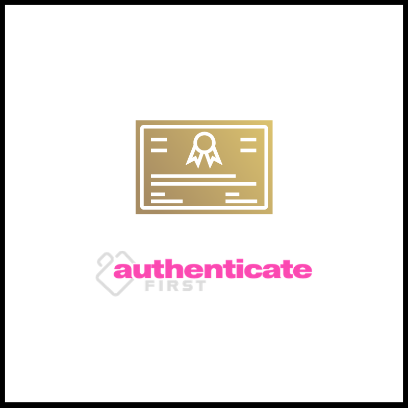 [Authenticate FIRST] Identification certificate
