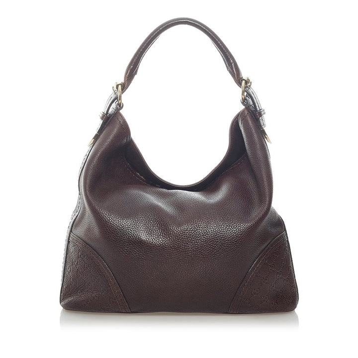 Leather Signoria Hobo Bag 181514