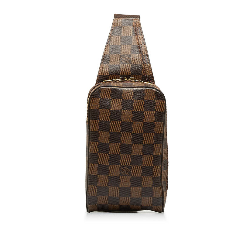Louis Vuitton Damier Ebene Geronimos Canvas Belt Bag N51994 in Good condition