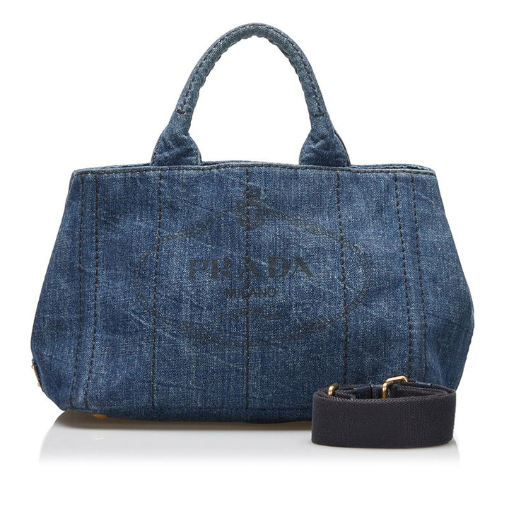 Canapa Logo Denim Handbag 1BG439