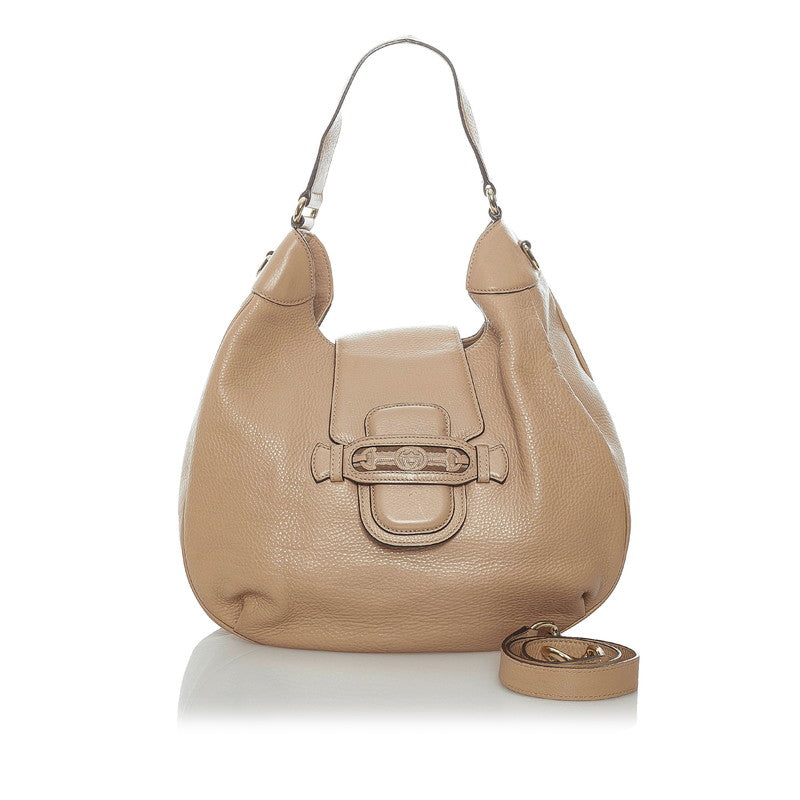 Leather Dressage Hobo Bag 296851