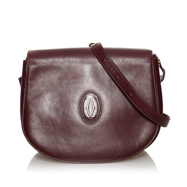 Must De Cartier Leather Crossbody Bag