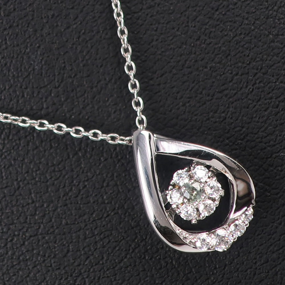 Women's Silver 925 Necklace with Rhinestone [Pre-owned], A- Rank