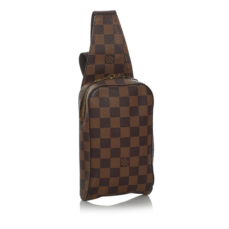 Louis Vuitton Damier Ebene Geronimos Canvas Shoulder Bag N51994 in Excellent condition