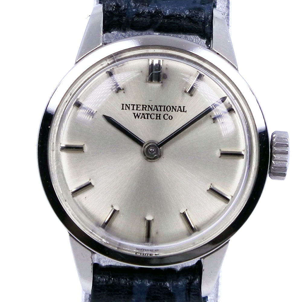 International Watch Company Watch, R2795, Stainless Steel/Leather from Switzerland, Silver Manual, Silver Dial, Women's, Preloved  R2795