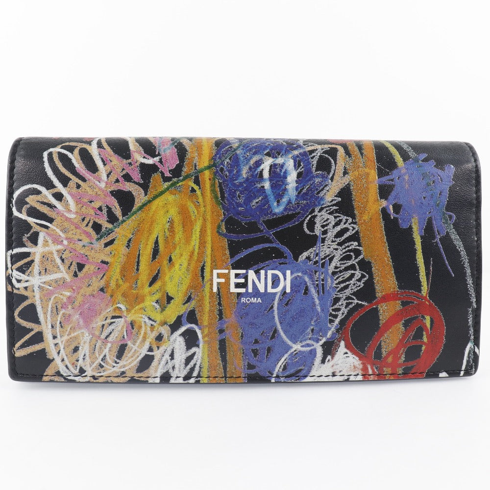 Fendi x Noel Fielding Continental Wallet  Leather Long Wallet 7M0264 0AH8Q in Fair condition