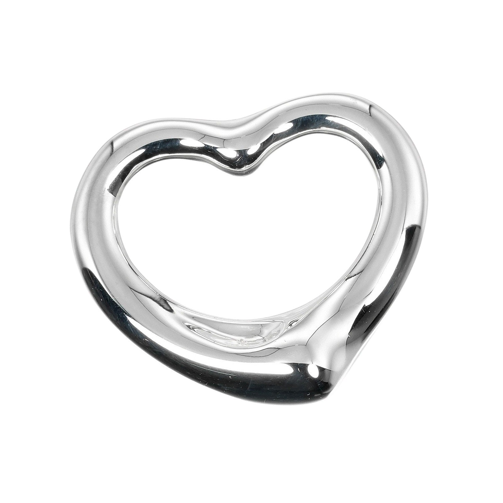 Open Heart Silver Pendant