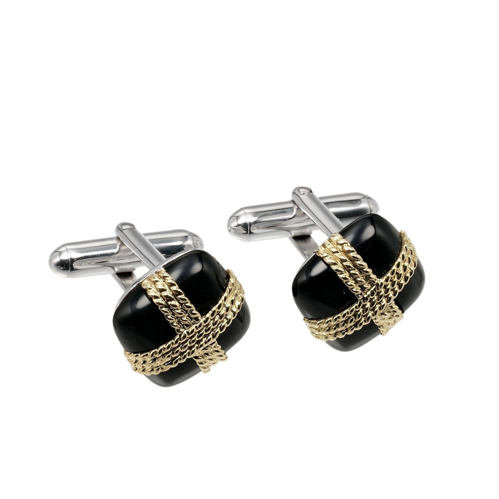 Tiffany & Co 18K Onyx Cufflinks  Metal Other in Excellent condition