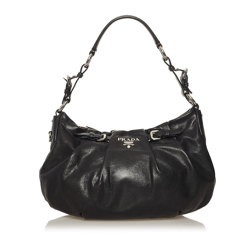 Pleated Soft Calf Leather Shoulder Bag BR3795 – LuxUness
