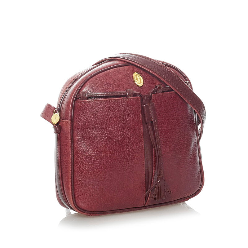 Must De Cartier Leather Shoulder Bag