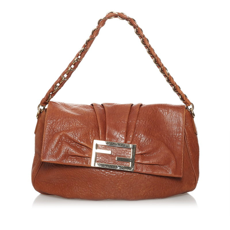 Leather Mia Flap Shoulder Bag 8BR614
