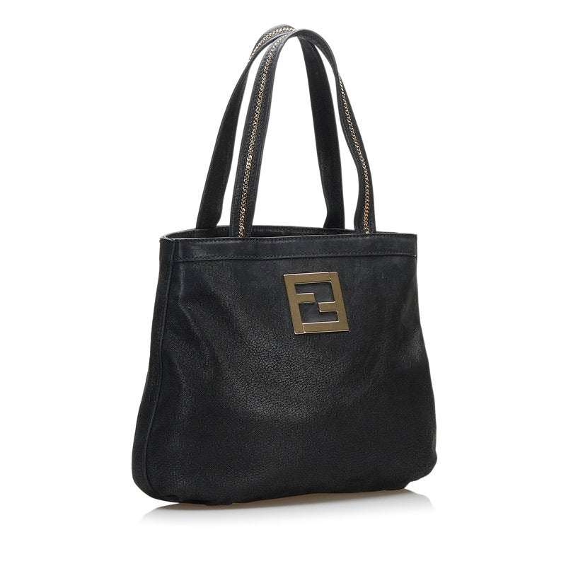 Leather Logo Tote Bag 8BR650