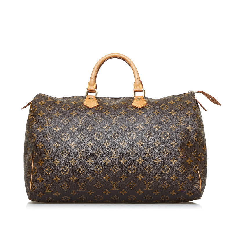 Louis Vuitton Womens Speedy 40 Monogram Canvas Tote Handbag M41522