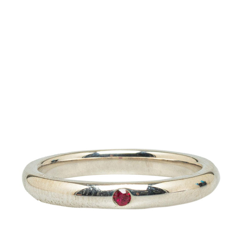 Ruby Stacking Silver Ring