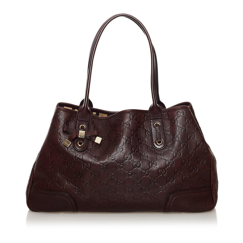 Medium Leather Princy Tote Bag 163805