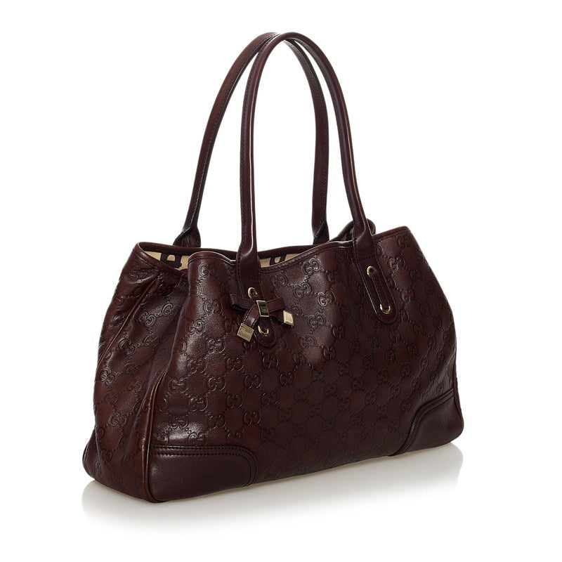Medium Leather Princy Tote Bag 163805