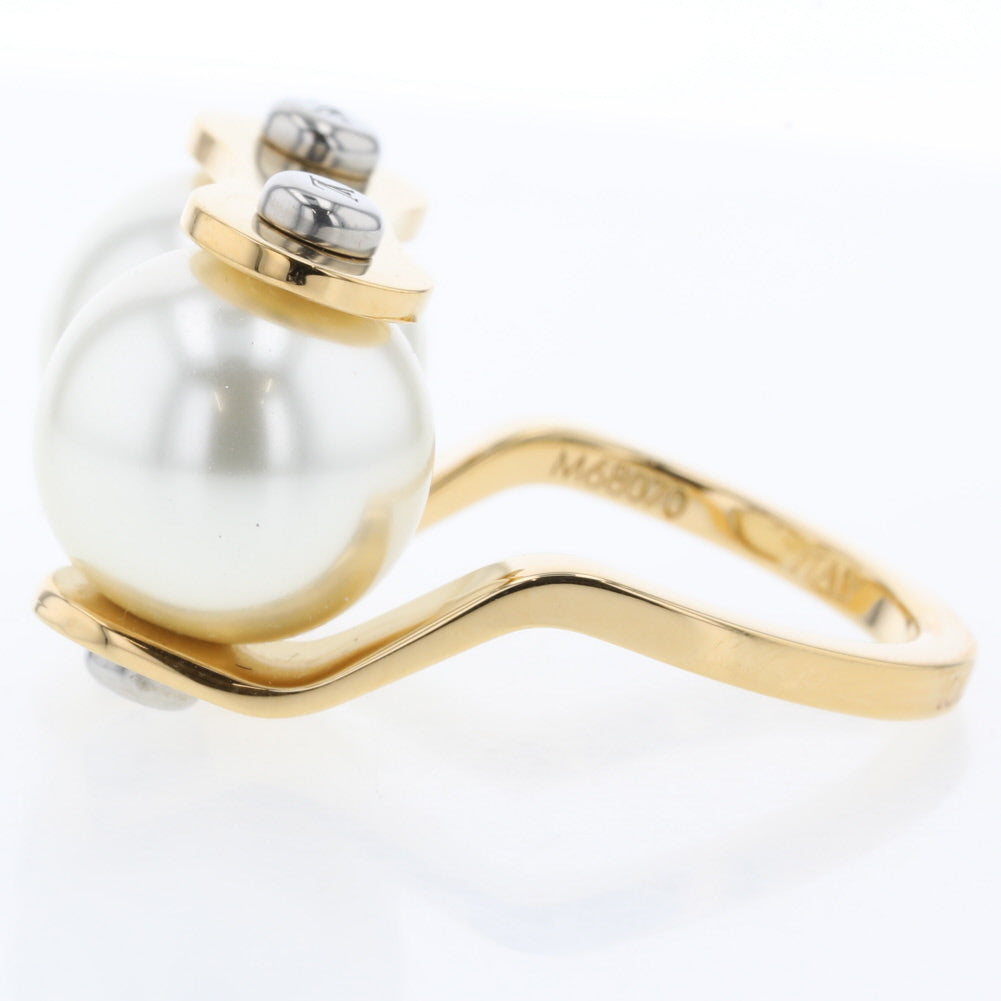 Louis Vuitton Speedy Pearl Ring M68070 Golden Metal ref.910882