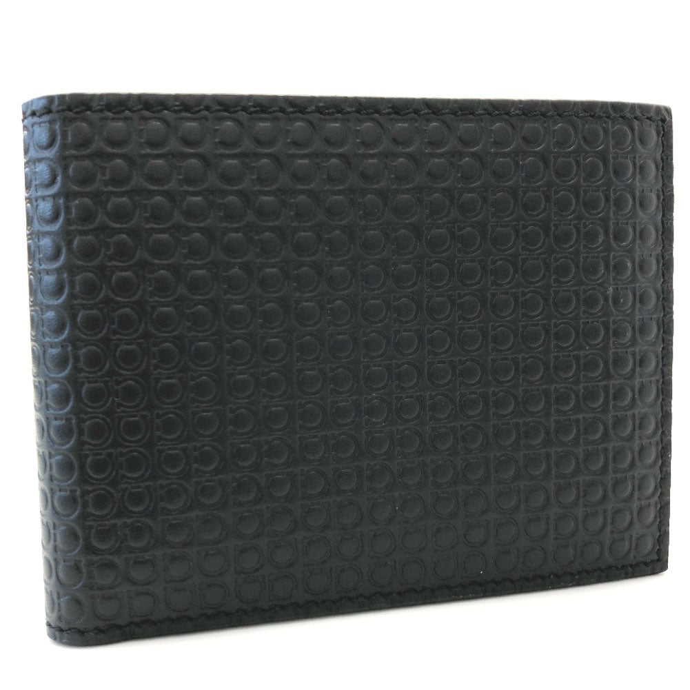 Gancini Embossed Leather Wallet 66A508