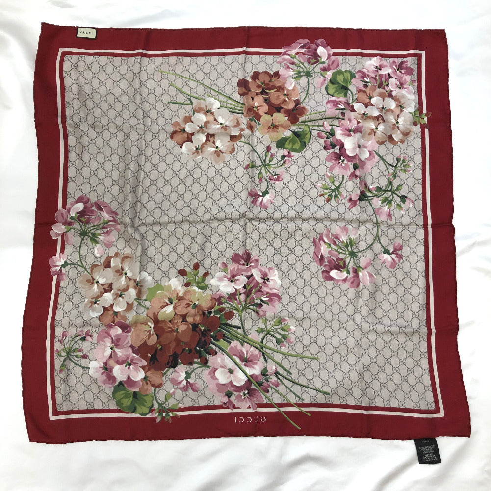 GG Floral Bloom Scarf
