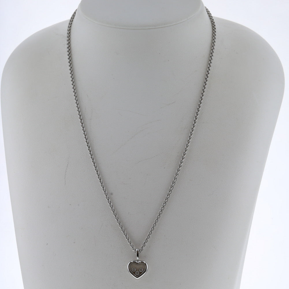 18K Happy Diamonds Icon Heart Pendant Necklace 794611-1001