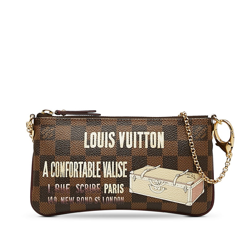 Louis Vuitton Damier Ebene Mila MM  Canvas Shoulder Bag N63091 in Excellent condition