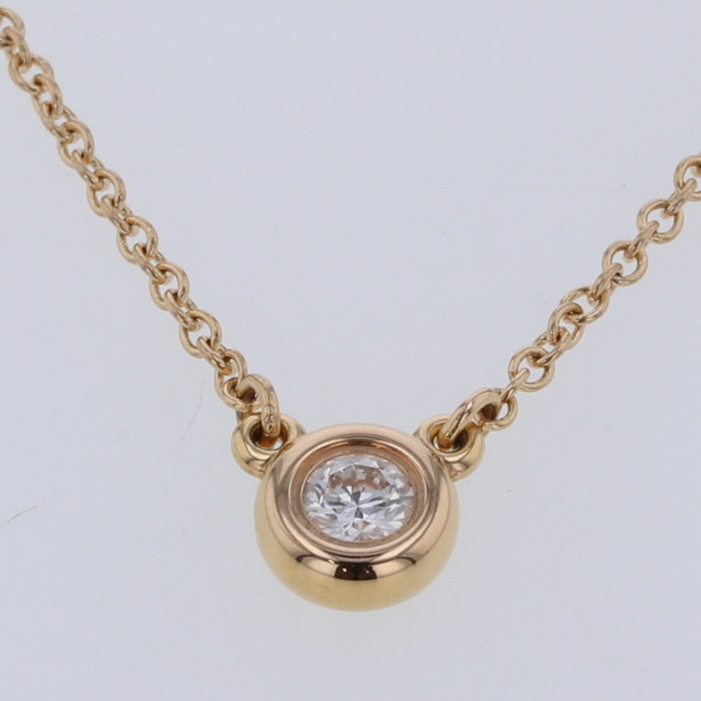 18K Diamond By The Yard Pendant Necklace