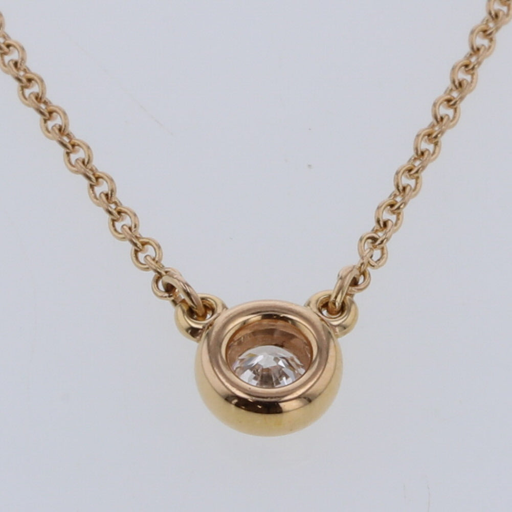 18K Diamond By The Yard Pendant Necklace