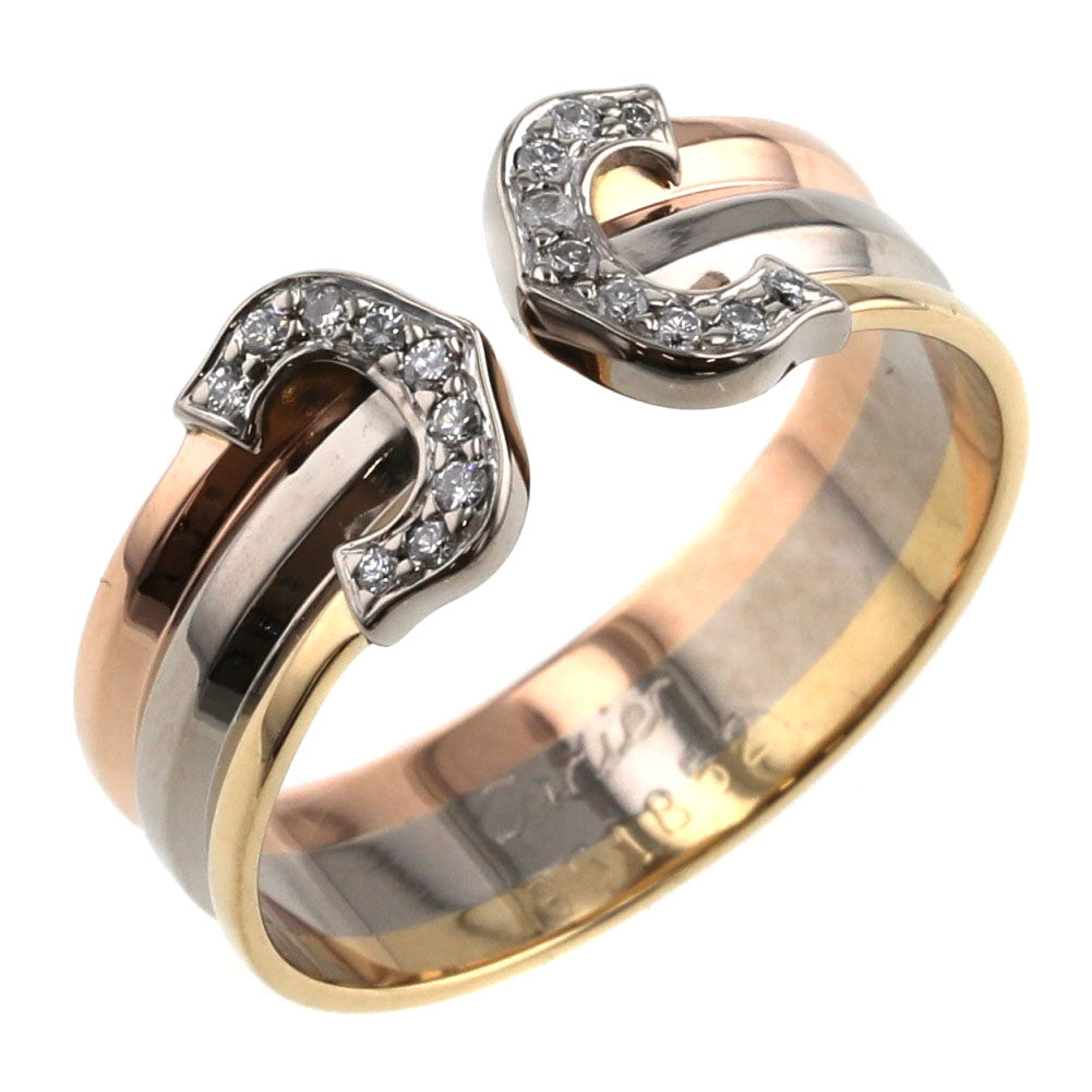C De Cartier Tricolor Diamond Ring