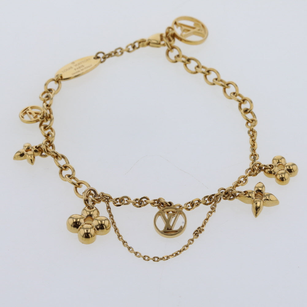 Louis Vuitton, Jewelry, Louis Vuitton Blooming Supple Bracelet Metal With  Crystals Gold