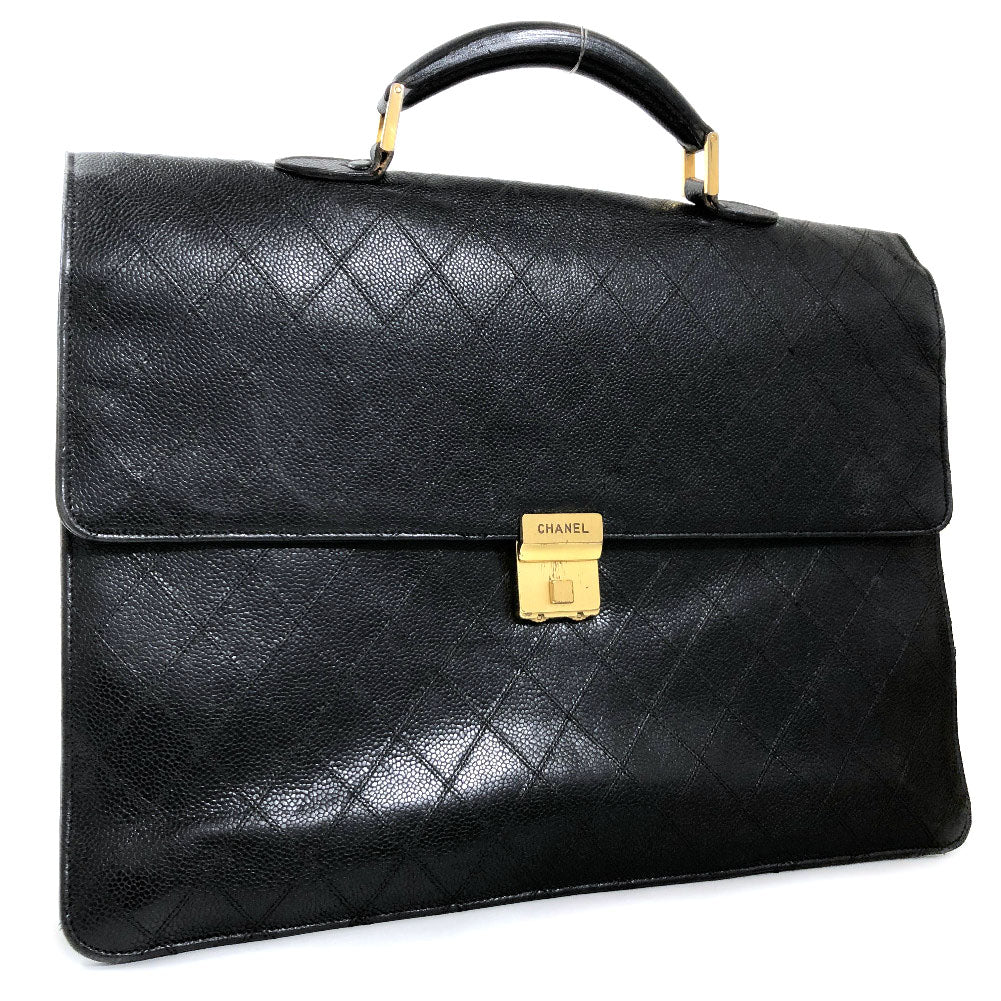 Quilted Caviar Briefcase