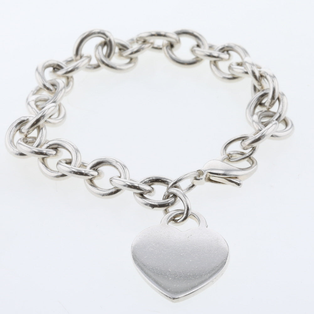 Heart Tag Charm Bracelet