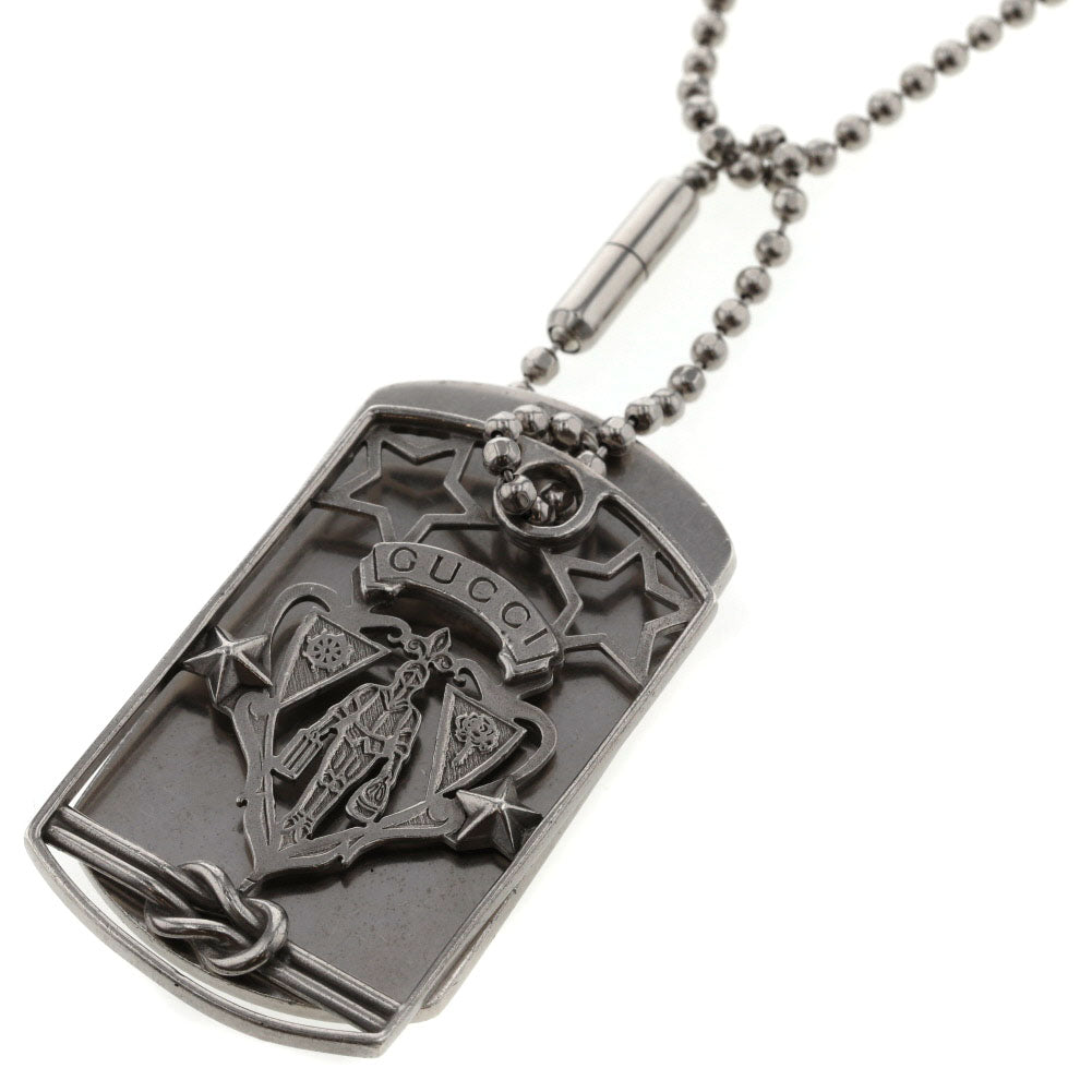 Crest Plate Pendant Necklace