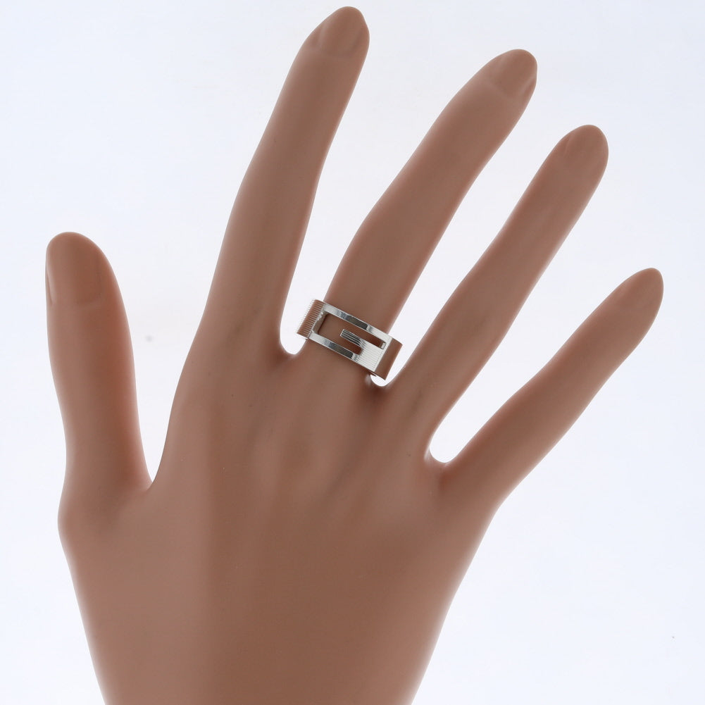 Cutout G Silver Ring