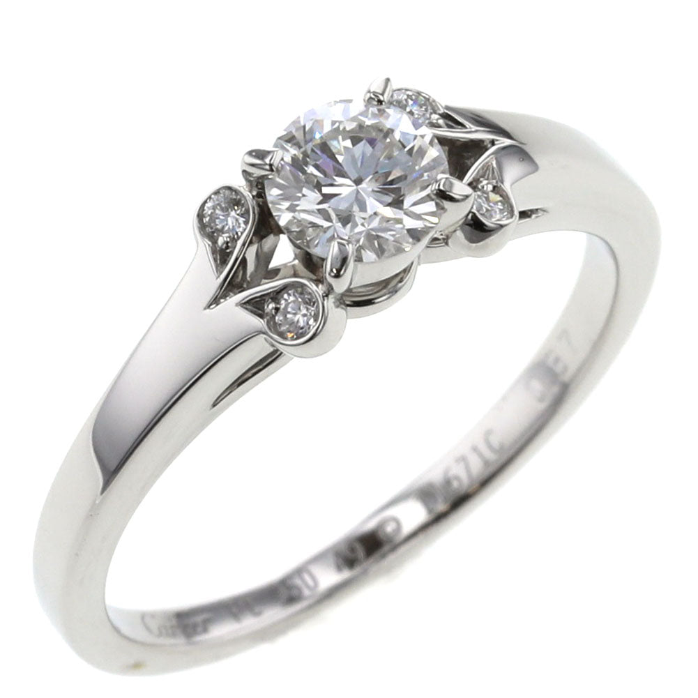 Platinum Ballerine Solitaire Diamond Ring B4198100
