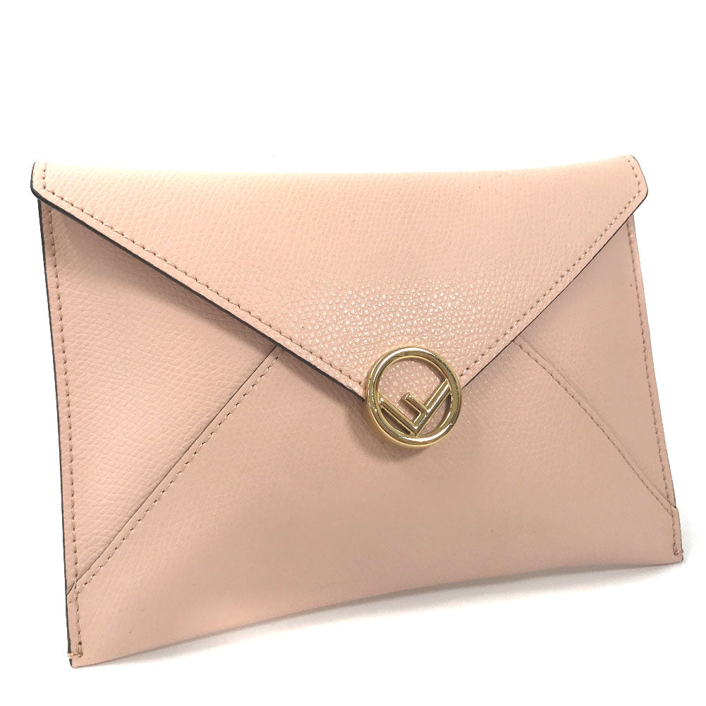 Fendi Large Ff Envelope Pouch In Brown