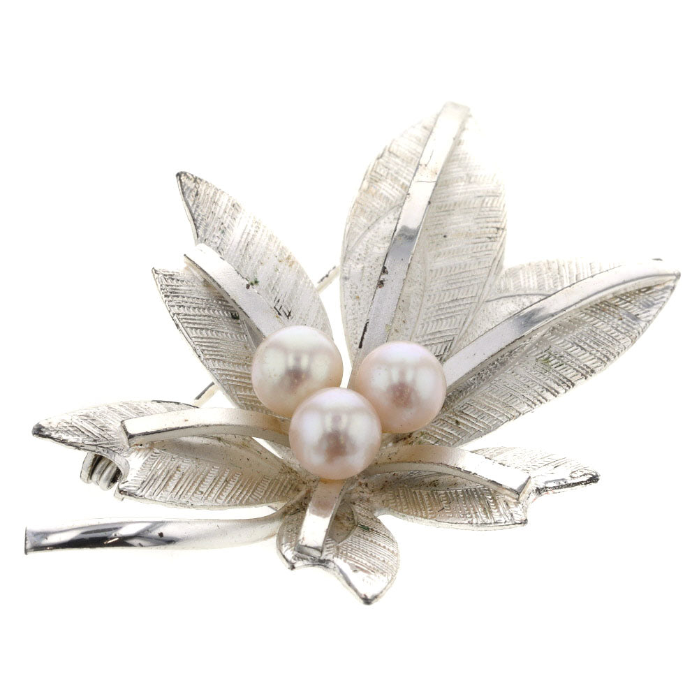 Leaf Pearl Brooch