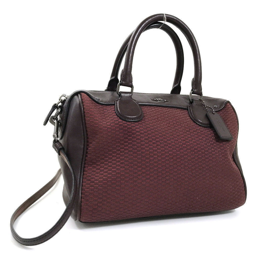 Canvas & Leather Mini Bennett Handbag F57242