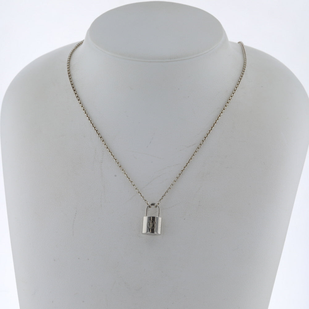Silver Lockit Pendant Necklace Q93559 – LuxUness