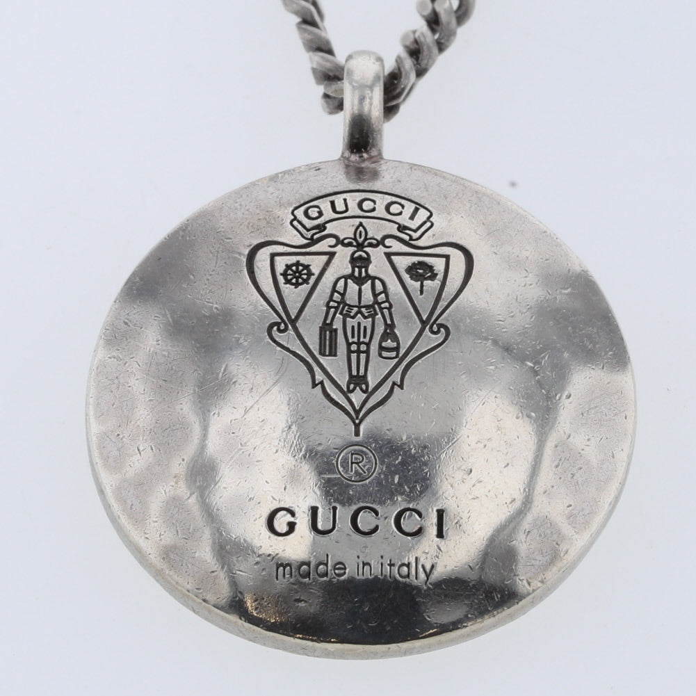 Round Crest Pendant Necklace