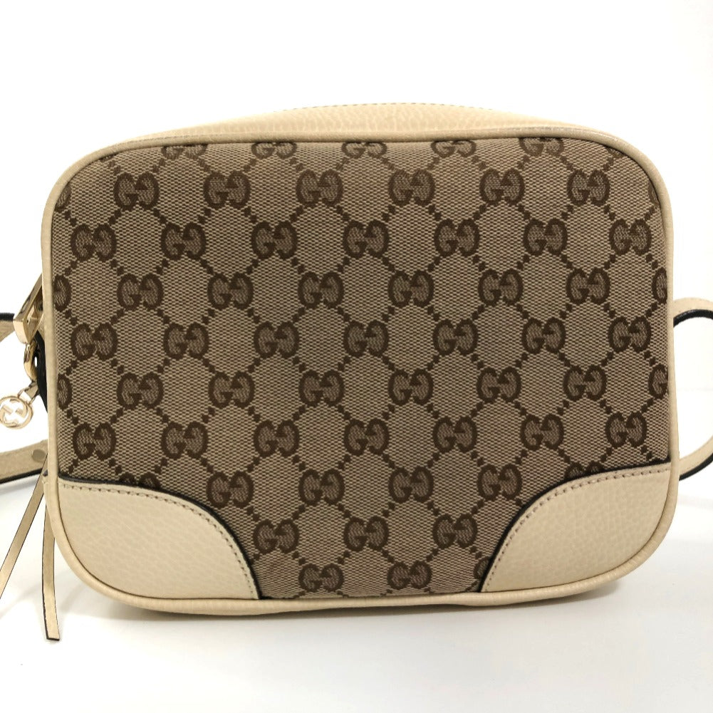 Gucci GG Canvas Bree Messenger Bag Canvas Crossbody Bag 449413 in Good condition