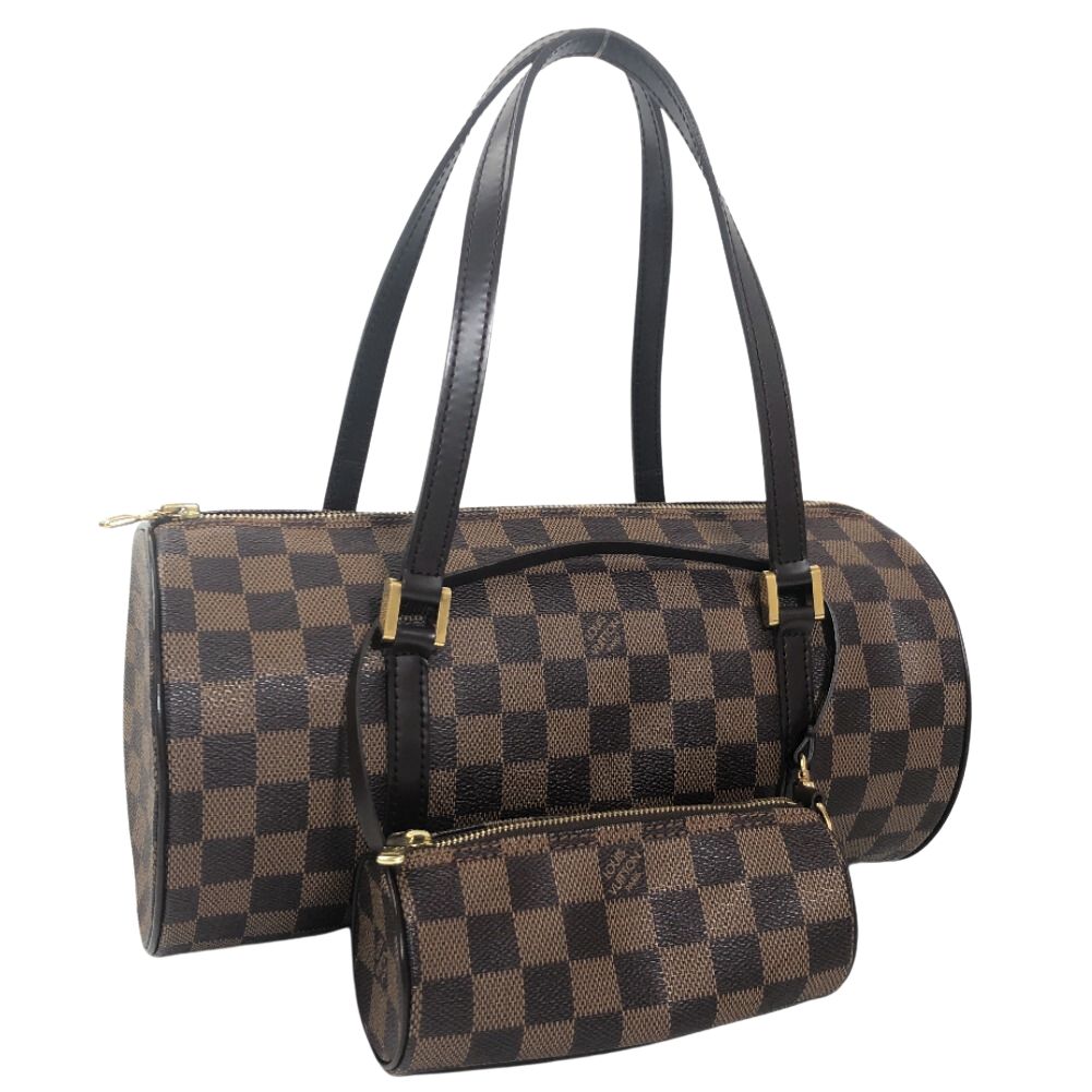 Damier Ebene Papillon 30 with Pouch N51303